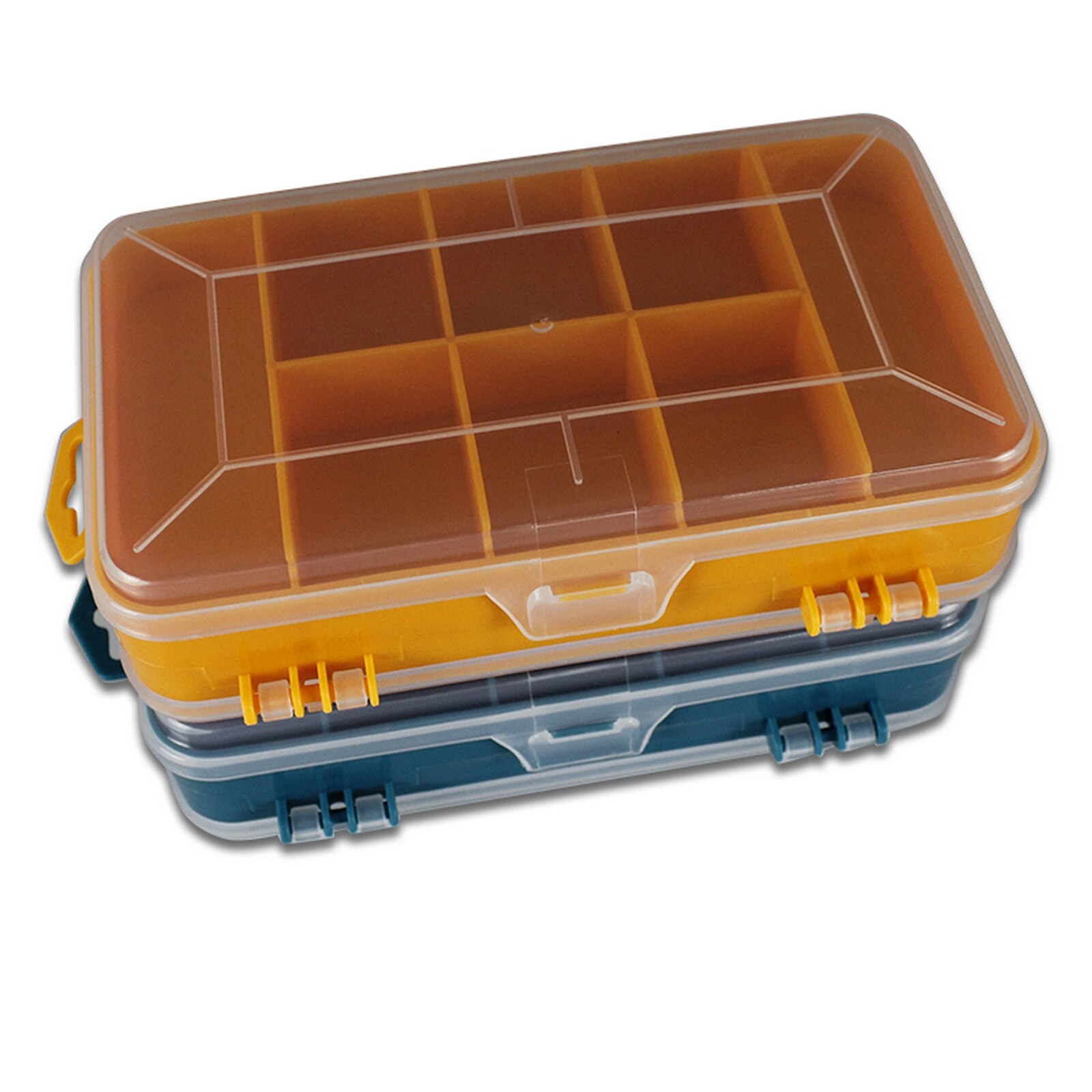13 Net Transparent Portable Compact Screw Storage Box Plastic Material Large Capacity Suitable for Family or Travel Toolbox