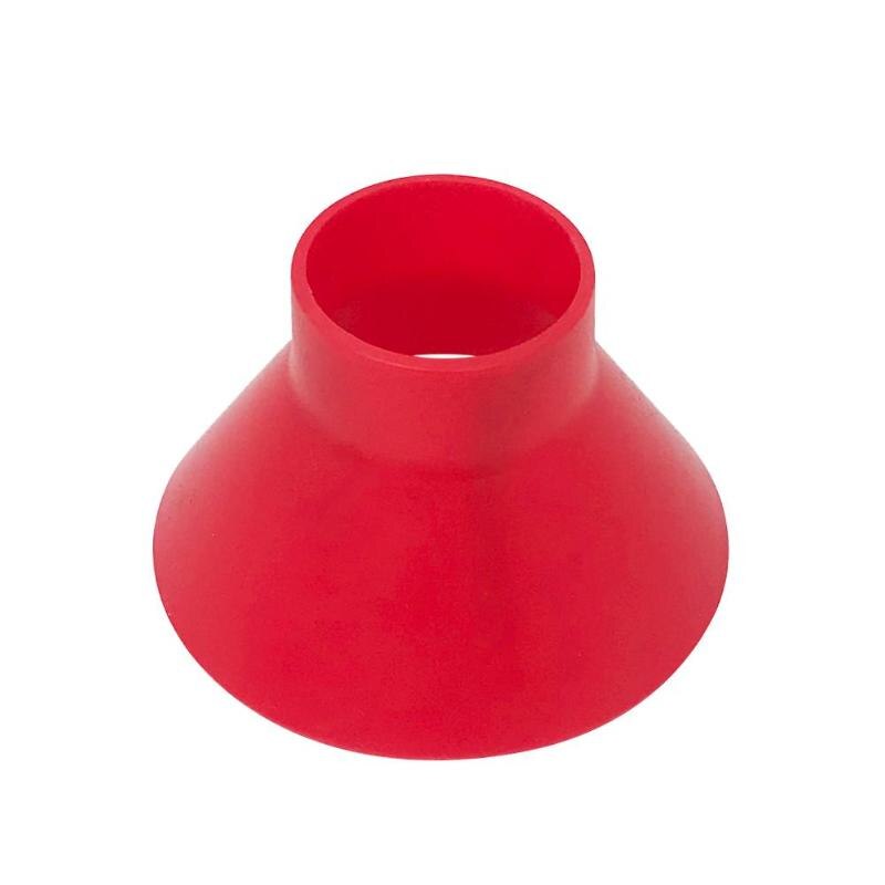 Auto Car Magic Window Windshield Car Ice Scraper Shaped Funnel Snow Remover Deicer Cone Deicing Tool Scraping ONE Round: 7.5cm base red