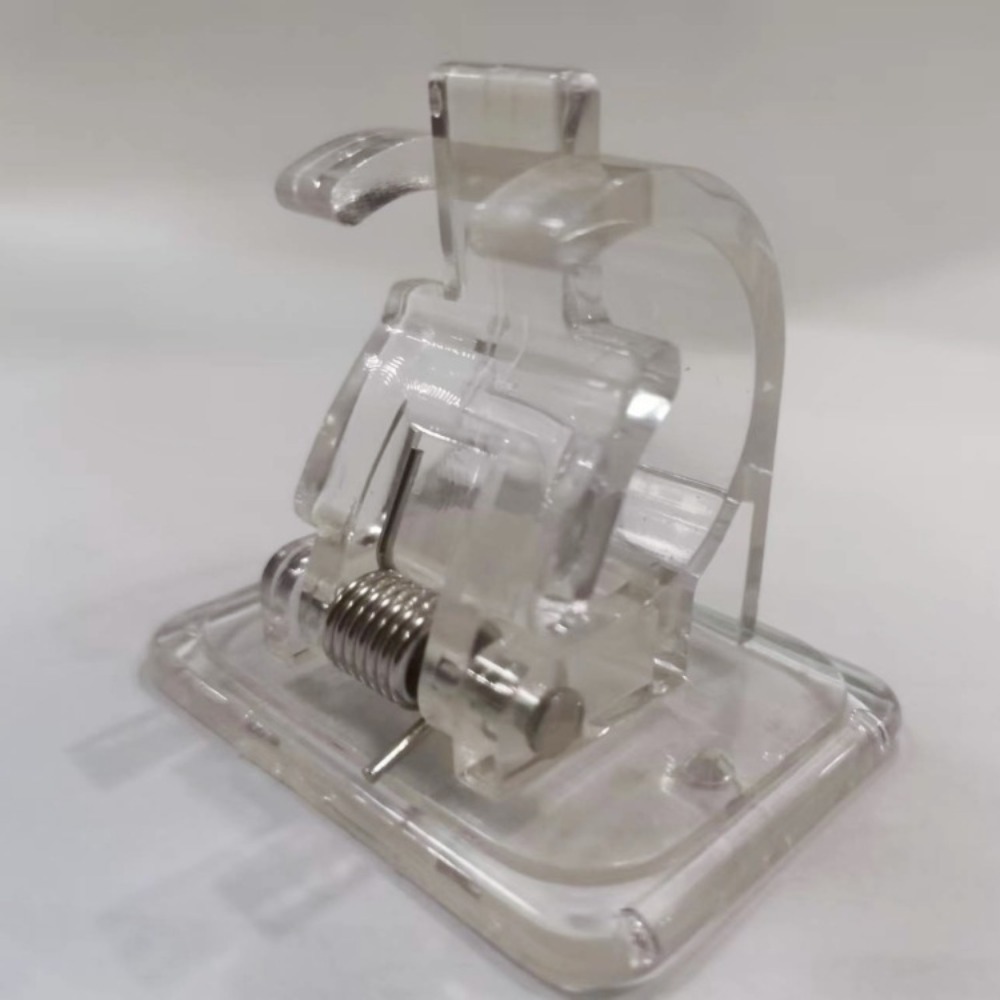 2 Stuks Verstelbare Gordijnroede Clip Zelfklevende Klem Haak Gordijnroede Houder Muur Beugel Houder Nagelloze Muur Opknoping Clip: Rood