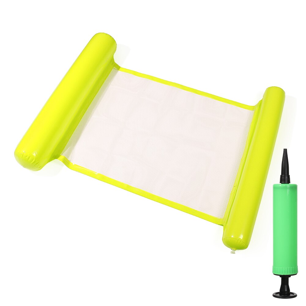 1SET Summer Amusement Inflatable Pool Floats Water Hammock Relax Swimming Floating Chair Beach Pool Accessories With Air Pump