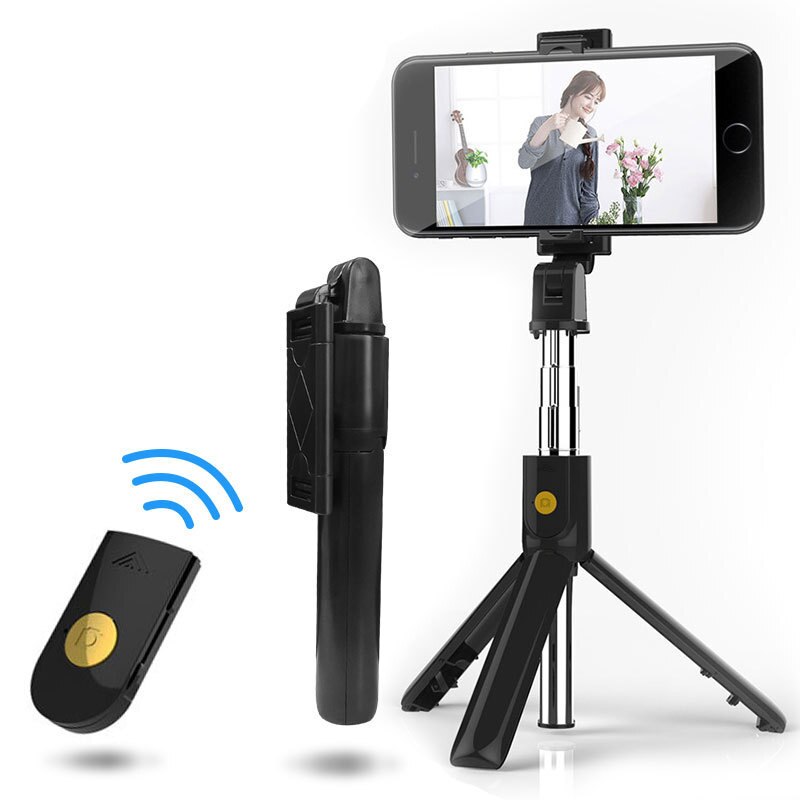 Abnehmbarer clip, bluetooth-selfie-stick, universelles horizontales und vertikales stativ, selfie-stick, handyhalterung zum fotografieren