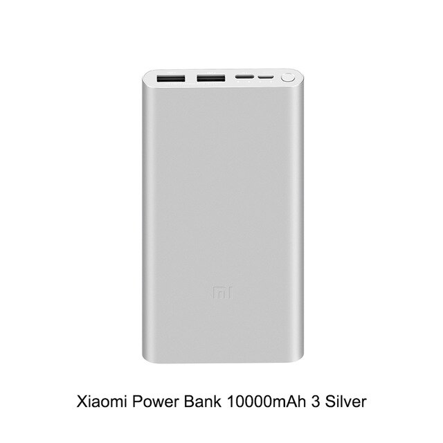 Neue Xiaomi Mi Power Bank 3 10000 mAh Externe Batterie tragbare charginQuick Ladung 10000 mAh Power Unterstützt 18W Lade: white