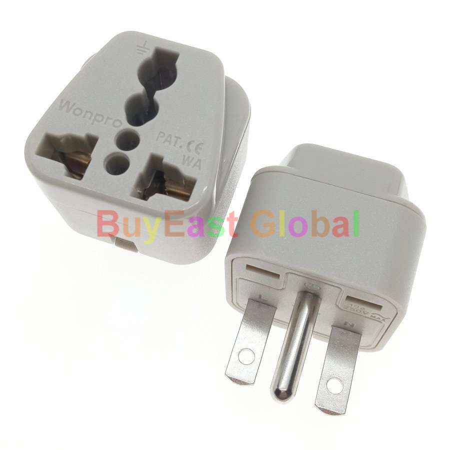 US NEMA 6-15P Multi Outlet Electrical Plug Adapter AC100~250V 10A Wonpro WA-18