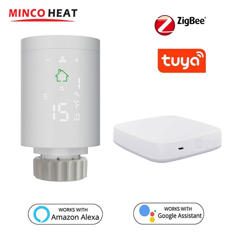 Temperature Controller Radiator Tuya ZigBee Radiator Actuator Programmable Thermostatic Radiator Valve Warm Floor Controller