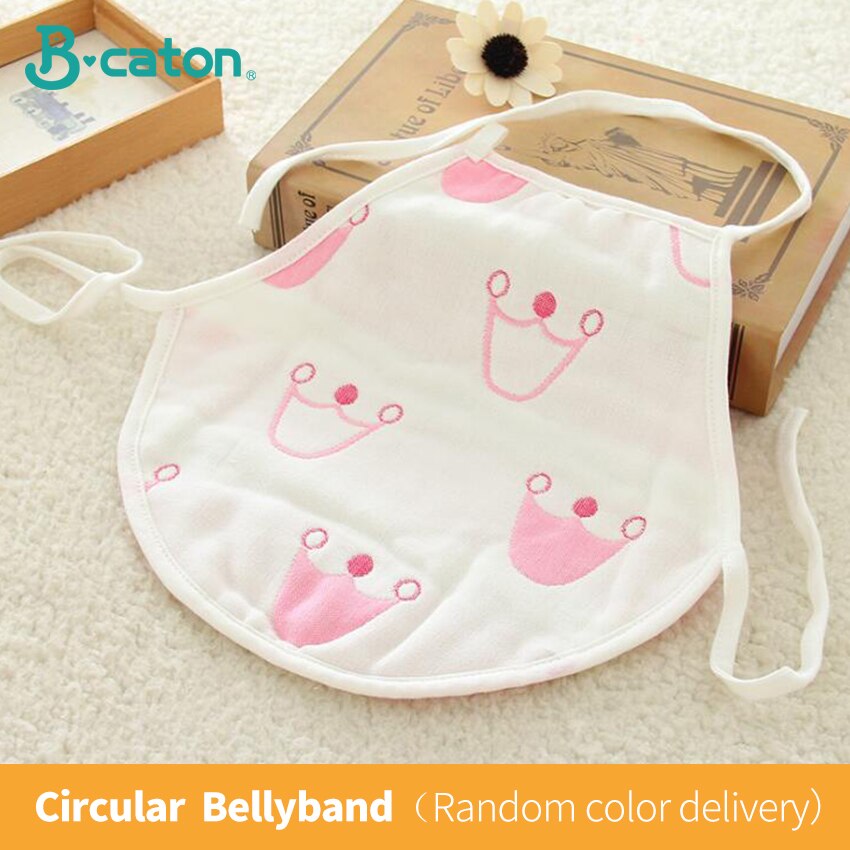 Baby baumwolle gefütterte bauch tasche Kleinkind bauch umfang 0-1 jahre alten jungen und mädchen Weiche haut- freundliche atmungsaktiv und sicher: 6-Schicht1 pc Mädchen