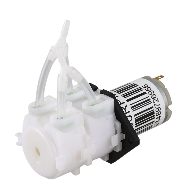 12V Double Head Peristaltic Pump Micro-Large Flow Circulation Pump Pump Quiet Small Pump Self-Priming Pump Hose Pump