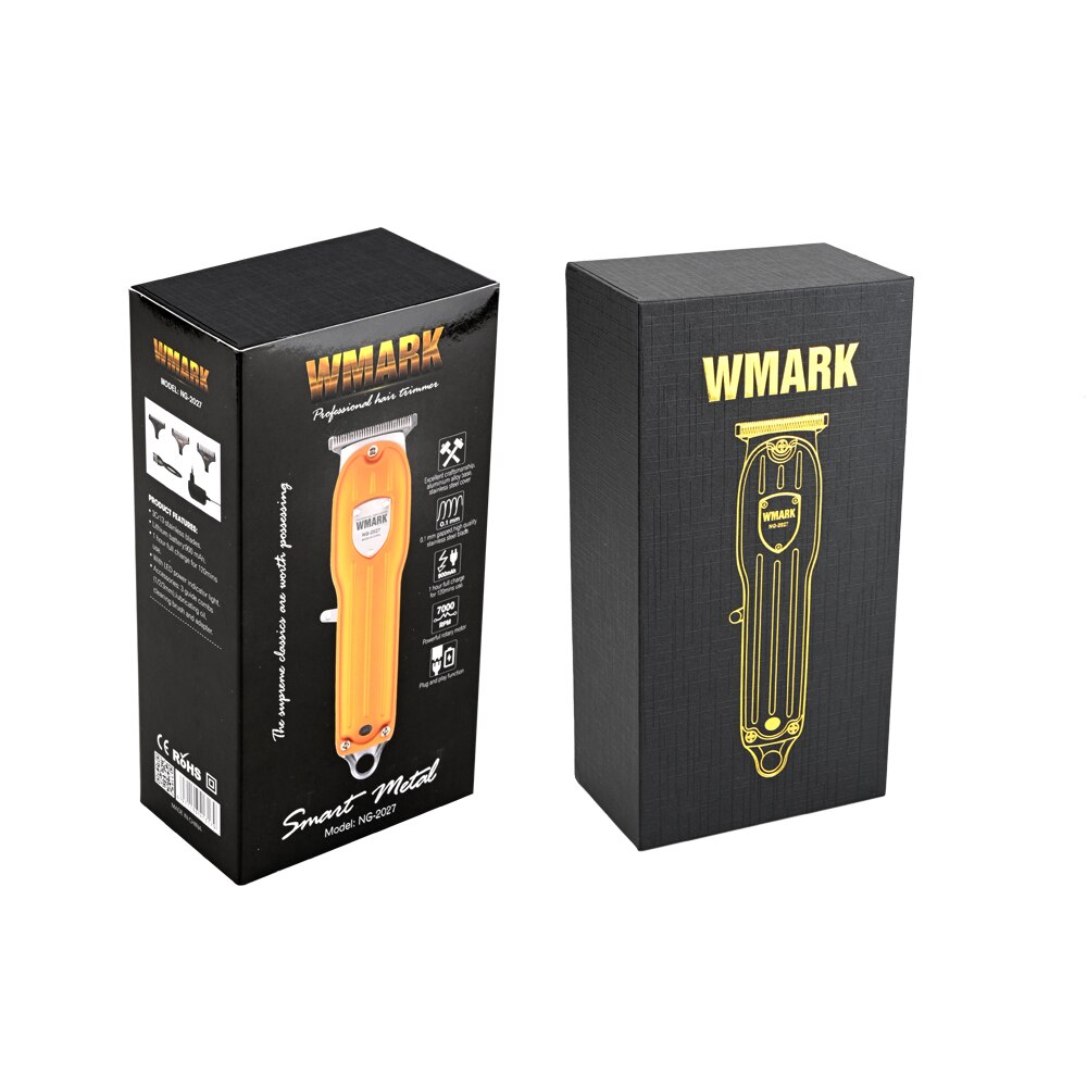 WMARK NG-2027 hair clippers Zero-cut detail trimmer beard car electric haircut razor edge T-wide blade 7000 RPM