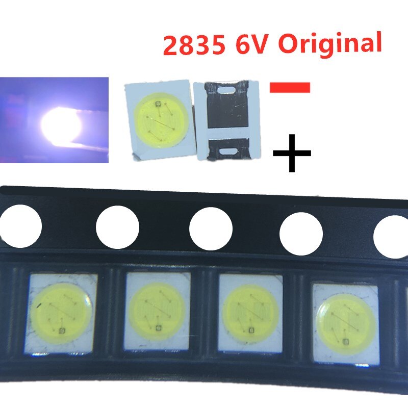 200 pièces pour l'entretien Konka Changhong Amoi LCD TV rétro-éclairage LED bande lumières avec la baie est 2835 SMD LED perles 6V: 2835 6V NO2