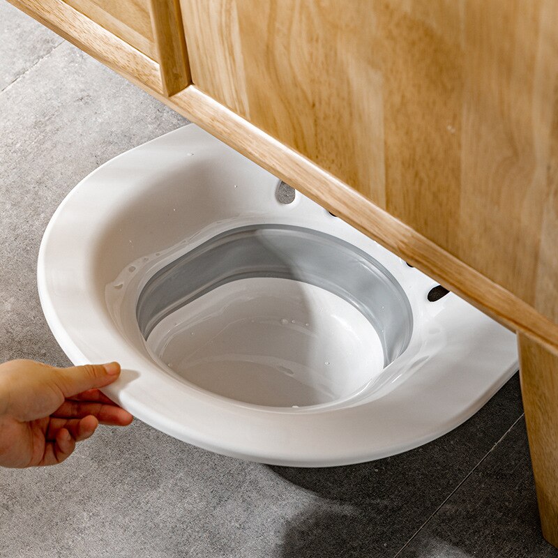 Accesorios de baño para el hogar, bidé plegable con globo Manual