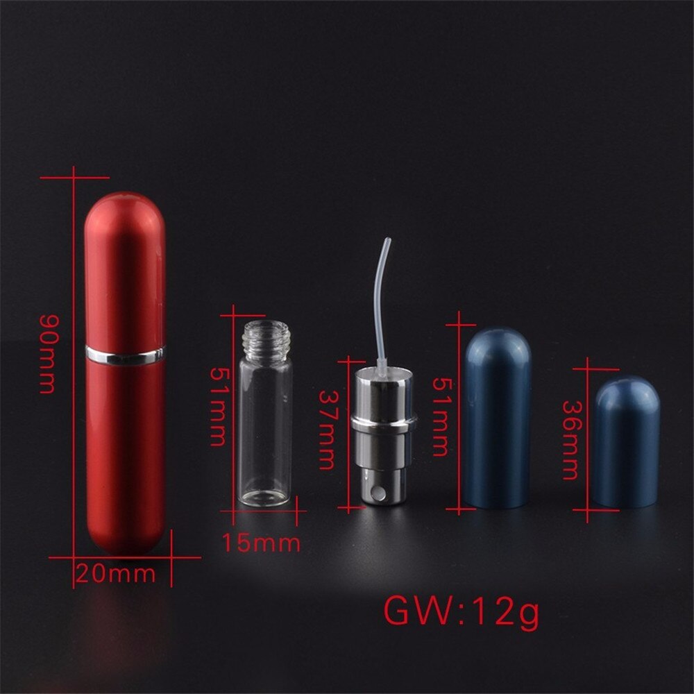 5ml Navulbare Draagbare Reizen Mini Navulbare Conveniet Lege Verstuiver Parfum Flessen Cosmetische Containers Voor Reiziger