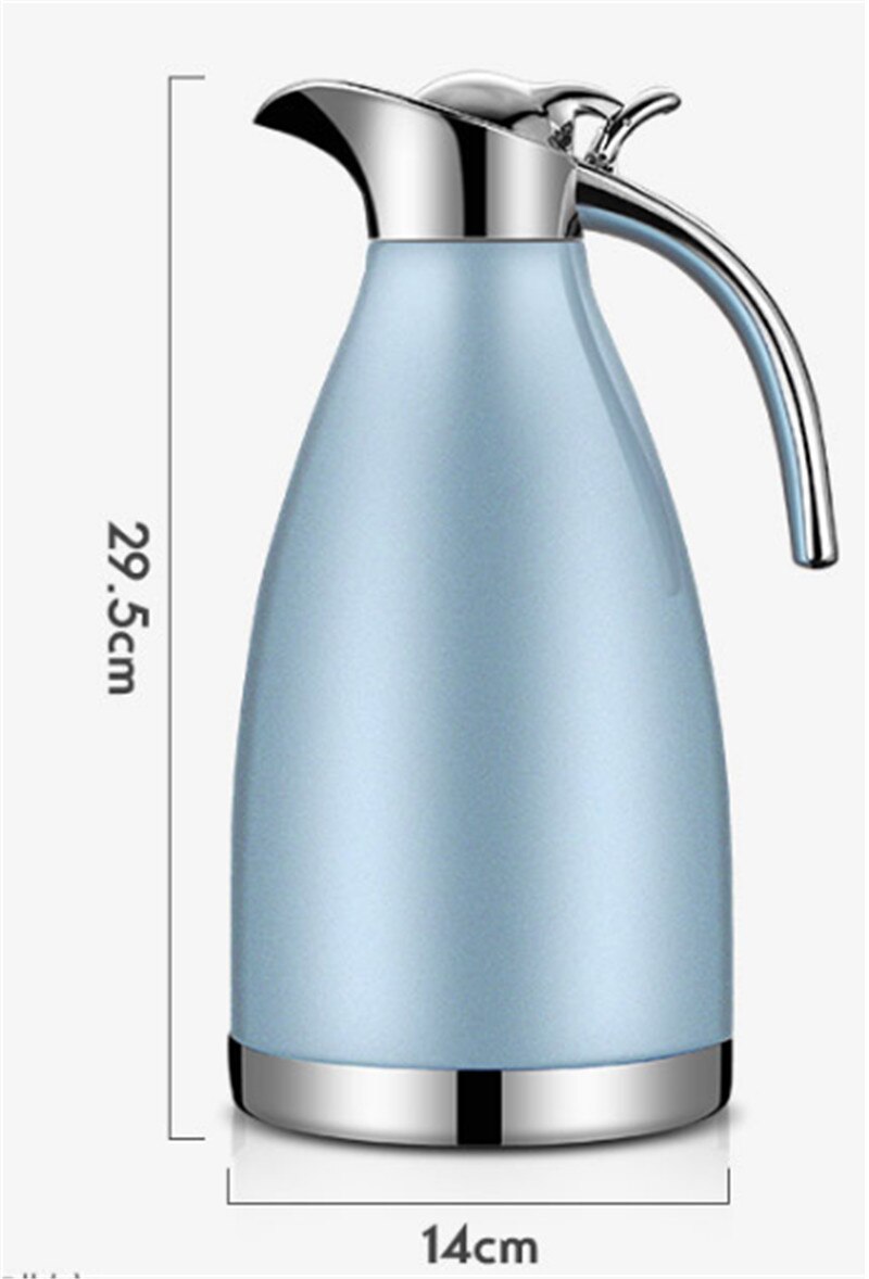 Recipiente de agua para café o té de 2.0L, termo aislado de acero inoxidable 304, termo térmico de doble capa al vacío