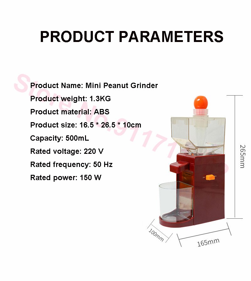 Elektrische Pinda Pasta Machine Automatische Granen Molen Moer Boter Verwerking Machine Mini Diy Keuken Slijpmachines