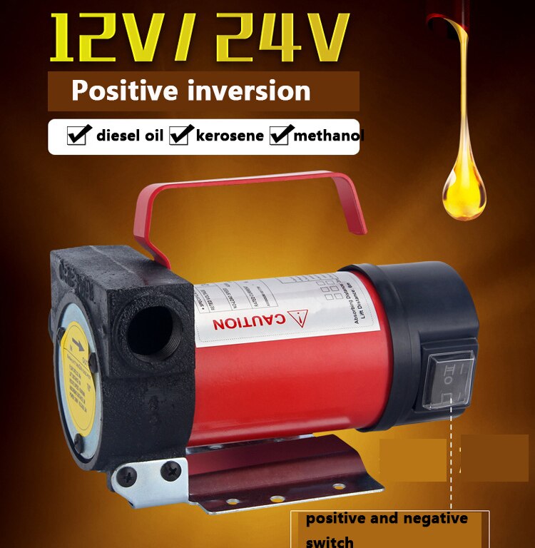 12V 24V 220V fuel transfer pump Direct Engine Oil Pump electric Diesel Oil Pump