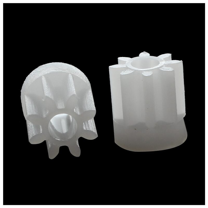 30 stk 0.5 modul 8 tann plast tannhjul til 2mm lekebil motoraksel