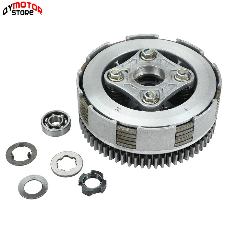140cc Complete Manual Clutch Assembly kit For 55mm Bore lifan 140 140cc 1P55FMJ Horizontal Kick Starter Engines Dirt Pit Bike