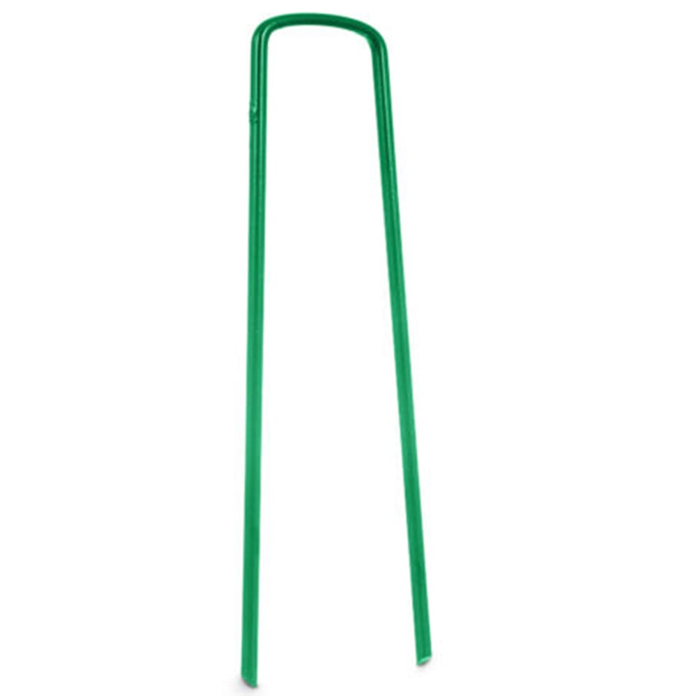 10 Stks/set Green U-vorm Pins Voor Kunstgras Turf Verzinkt Staal Tent Grond Haringen U Vorm Pins