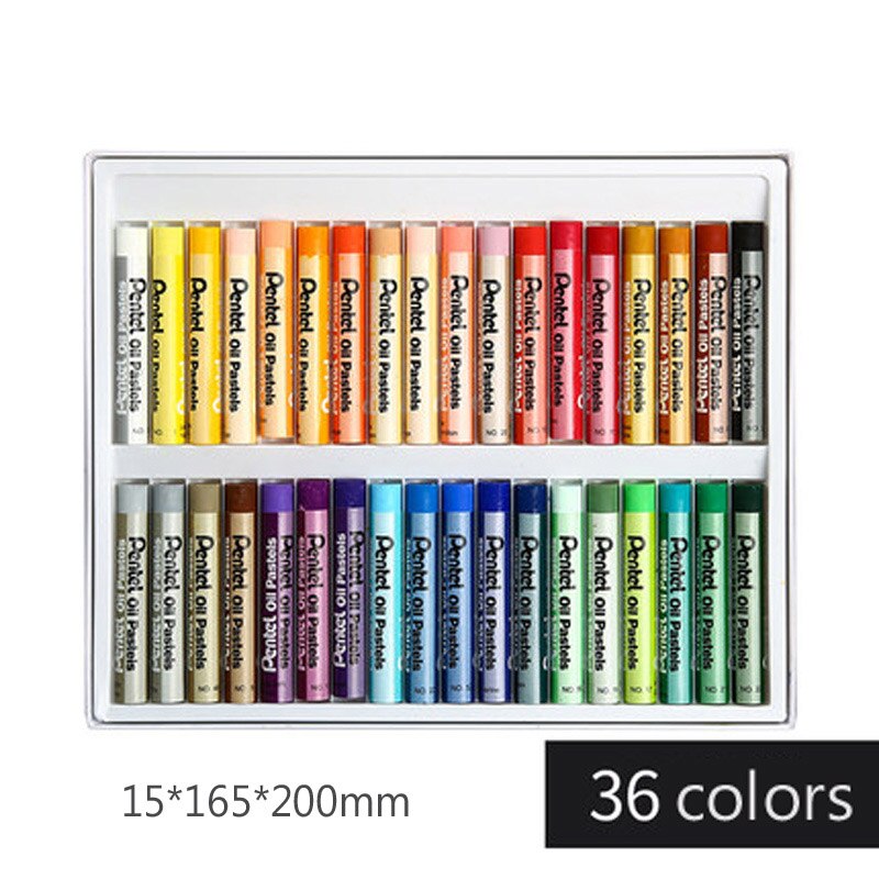 Pentel Oil Painting Stick 12/16/25/36/50 Colors Washable Painting Art Painting Color Pen Set PHN Non-dirty Hands Easy to Colour: 36color