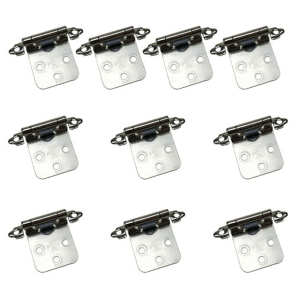 2/10/20 PCS Self Closing Cupboard Cabinet Kitchen Door Hinges with Screws Kit JAN88: Black