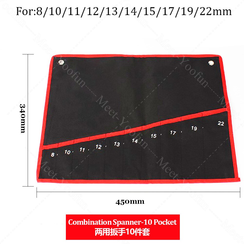 Tool Hand Repair tools Practical Canvas Tool Bag wrench tool roll up Foldable Spanner Organizer Pouch Case hand tool storage bag: TT01