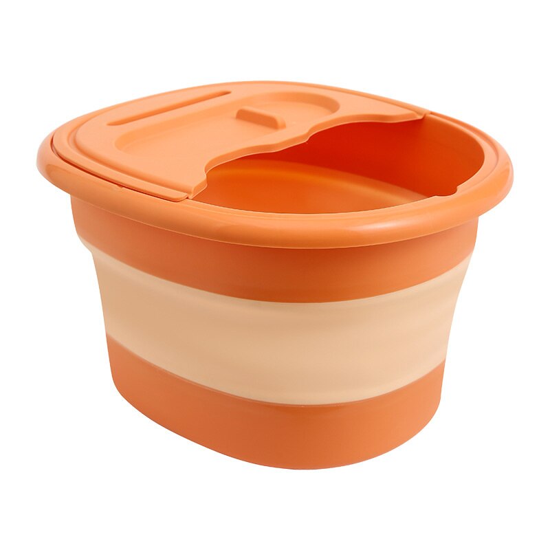 Household Foldable Foot Bath Bucket Plastic Adult Foot Massager Basin Portable Laundry Retractable Bucket