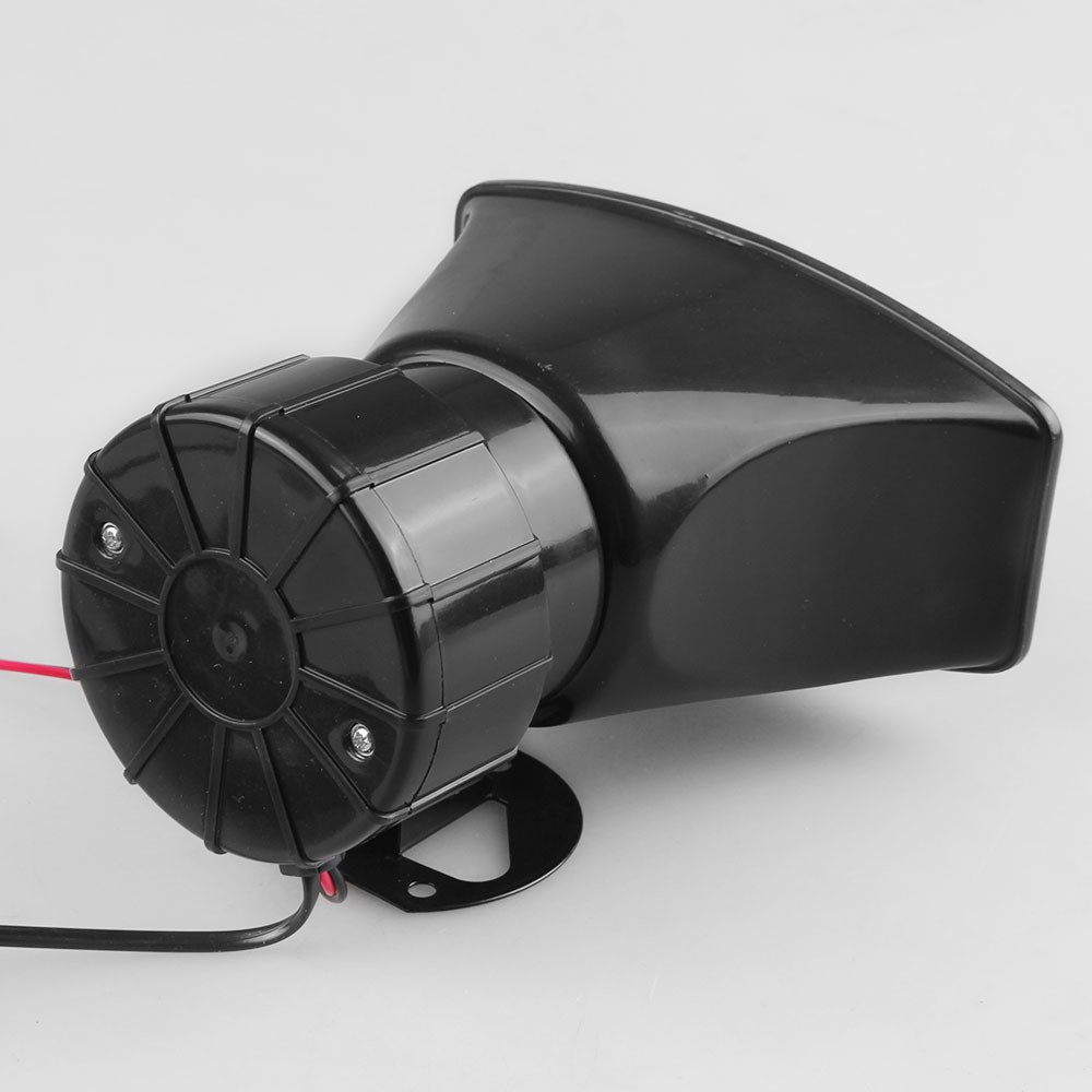 Alarma de coche, megáfono de fuego policial, bocina de sirena PA, sistema de micrófono de la mejor , Kit de 5 sonidos, 100W, 12V, UNIVERSAL,