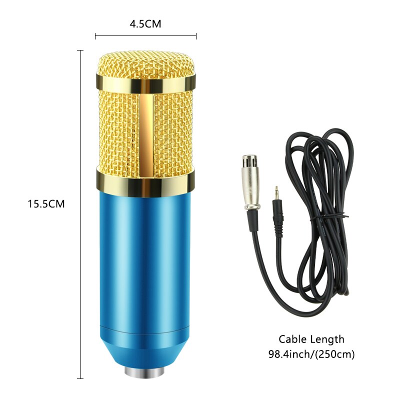 BM 800 Microphone Condenser Sound Recording Microphone With Shock Mount For Radio Braodcasting Singing Recording KTV Karaoke Mic
