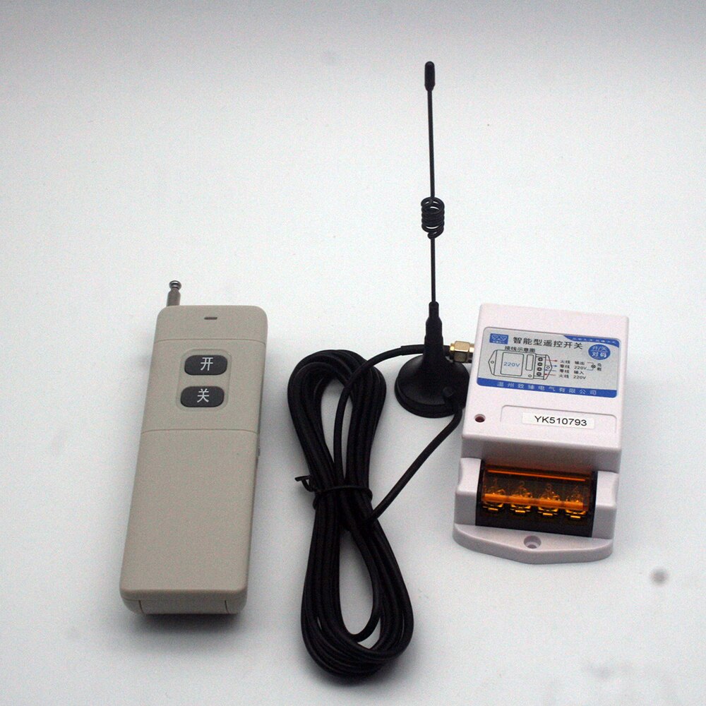 Bez baterii przemysłowy bezprzewodowy pilot zdalnego sterowania oświetlenie silnika pompy jednofazowy trójfazowy 220 / 380V o dużej mocy: 5000M nie bateria / AC380V