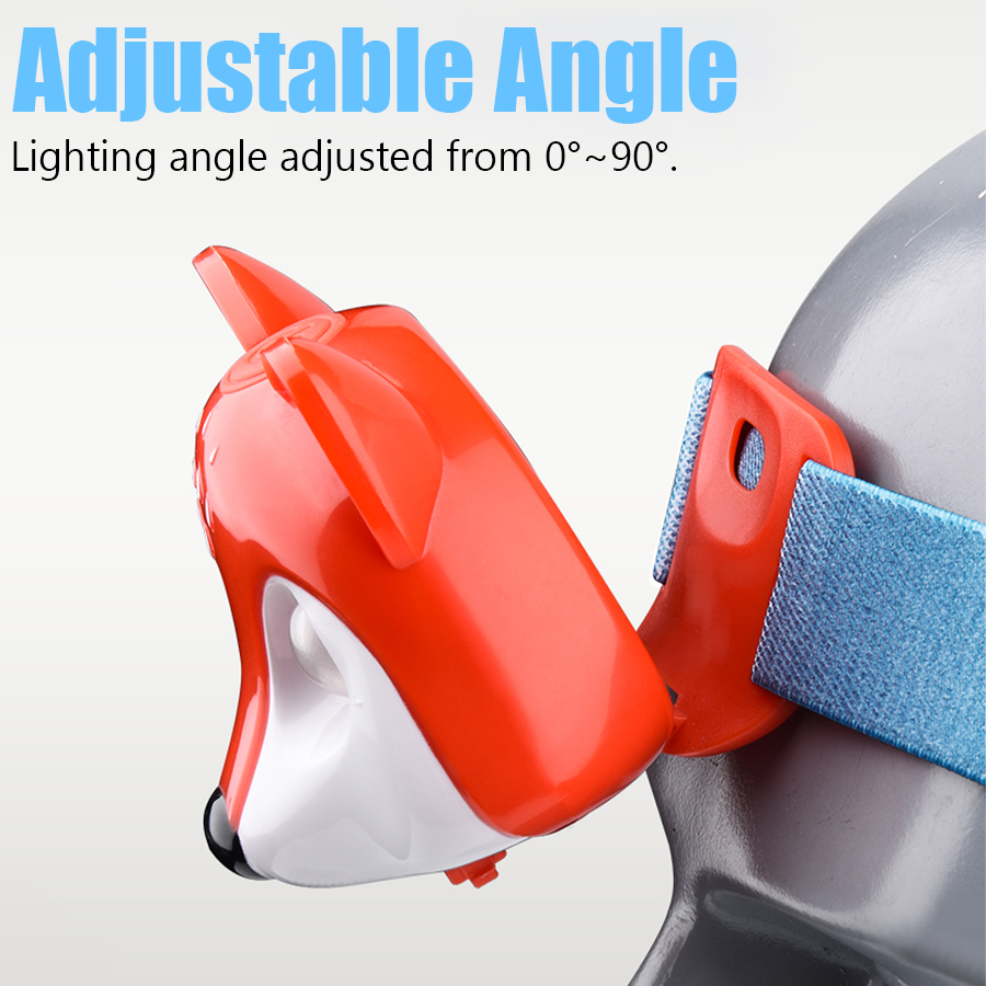 Cute Animal Headlamps Kid Running Riding Light USB Charging with Children Headlight Kids Flashlight Cartoon Animal Lantern