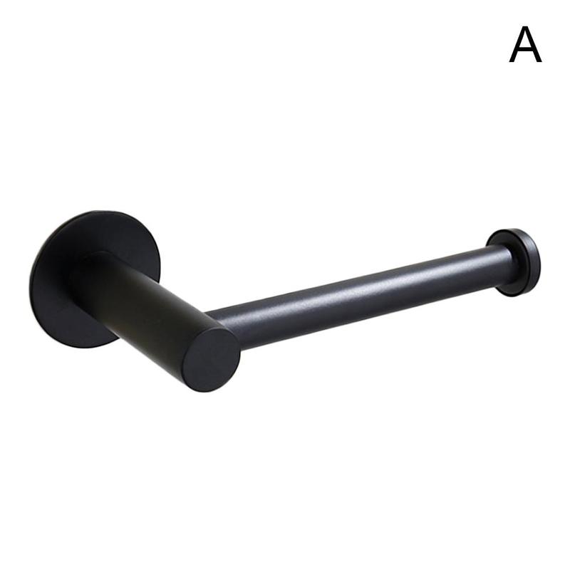 Portarrollos de papel higiénico de baño ventosa al vacío J16 montaje de pared de acero inoxidable 19 L8I4: black