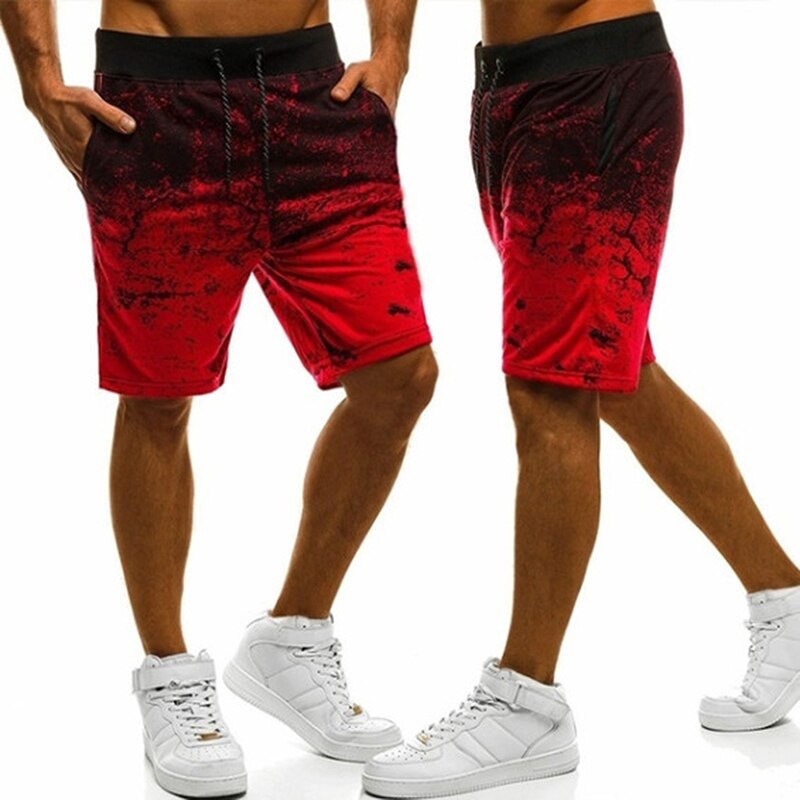 Träningshorts för män snabbtorkande fitness-sportshorts för män med fickor för män avslappnade shorts med dragsko