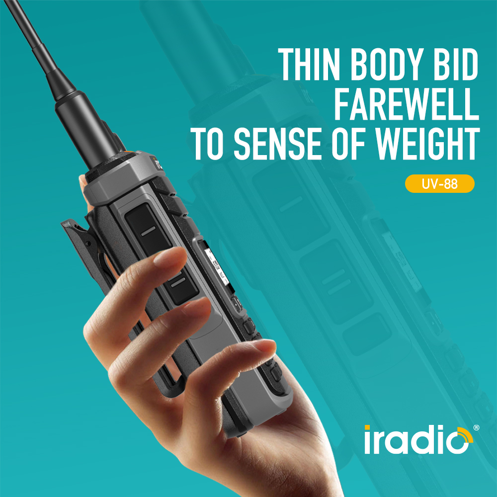 Iradio UV-88 Aviation Air Band AM FM USB CB Handheld Walkie Talkie LW MW SW SSBHF HF VHF UHF UV88