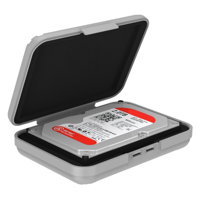 Boîte de protection pour disque dur externe de 3.5 pouces, support de rangement de fournitures, boîte de protection pour disque dur Mobile HDD