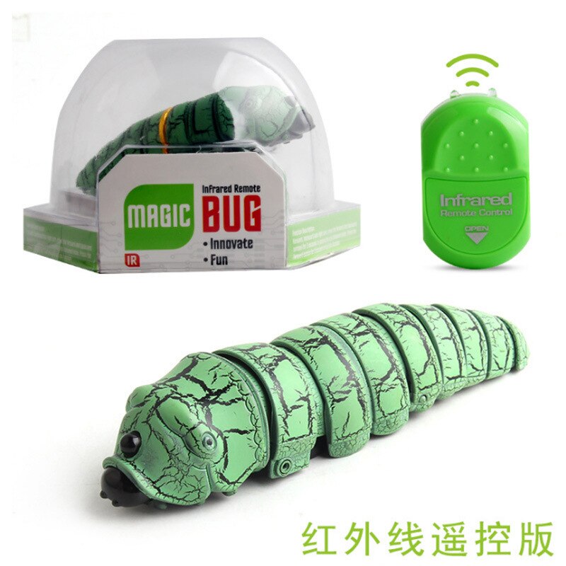 Télécommande infrarouge RC, jouet Animal, Kit pour enfants adultes, cafard intelligent, araignée, serpent, fourmi, farces, Radio, insecte pour garçons: Insect green