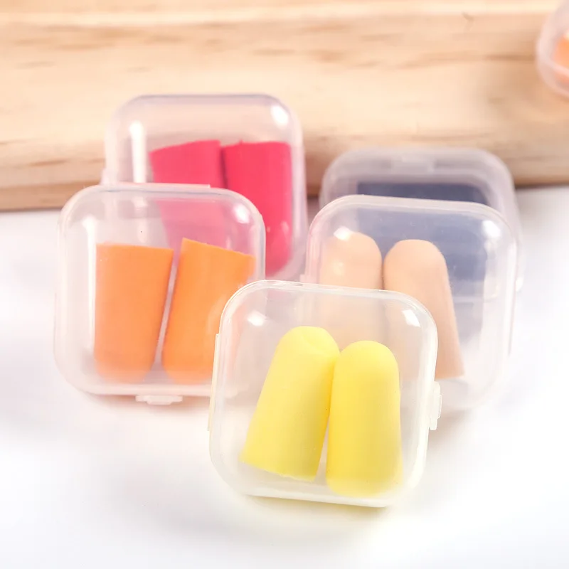 1PCS Oordopjes Ruisonderdrukking Slaap Anti Annuleren Muziek Geluidsisolatie Oordopje Bescherming Schuim Slapen Herbruikbare Oordoppen