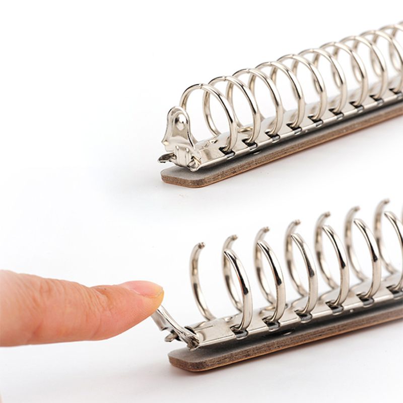 B5 26 Holes Metal Loose Leaf Binder Clip Hinged Ring Calendar DIY Album Scrapbook Circle for 120 Pages Paper Storage