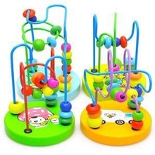 1 Pcs Houten Kleurrijke Ronde Kralen Speelgoed Novetly Kinderen Hobby Voor Kids Math Educatief Speelgoed