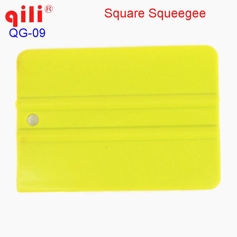 Qili qg -09 irregularity firkantet bilmærkat indpakningsskraber med størrelse 9.8 x 7.1cm folieinstallationsværktøj