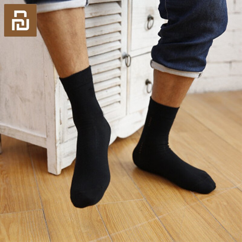 5Stck Neue Youpin Herbst Winter Feuchtigkeit wicking socke Baumwolle Socken Plus Größe Schwarz Geschäft Männer Socken Atmungsaktiv für Männliche