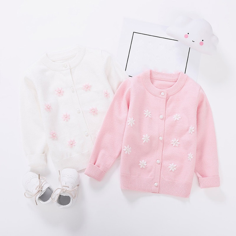 Nuove Ragazze di Modo Maglie e Maglioni Carino Ragazze di Fiore Cardigan Cappotto di Autunno della Molla Vestiti per Ragazze Giacca Maglione Lavorato A Maglia BC494