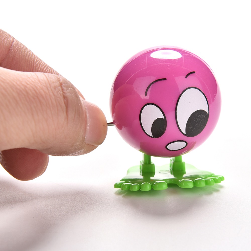 1 stk søde farverige sjove ansigt salto kører urværk afvikle legetøjsvenlige miljømaterialer forår baby legetøj