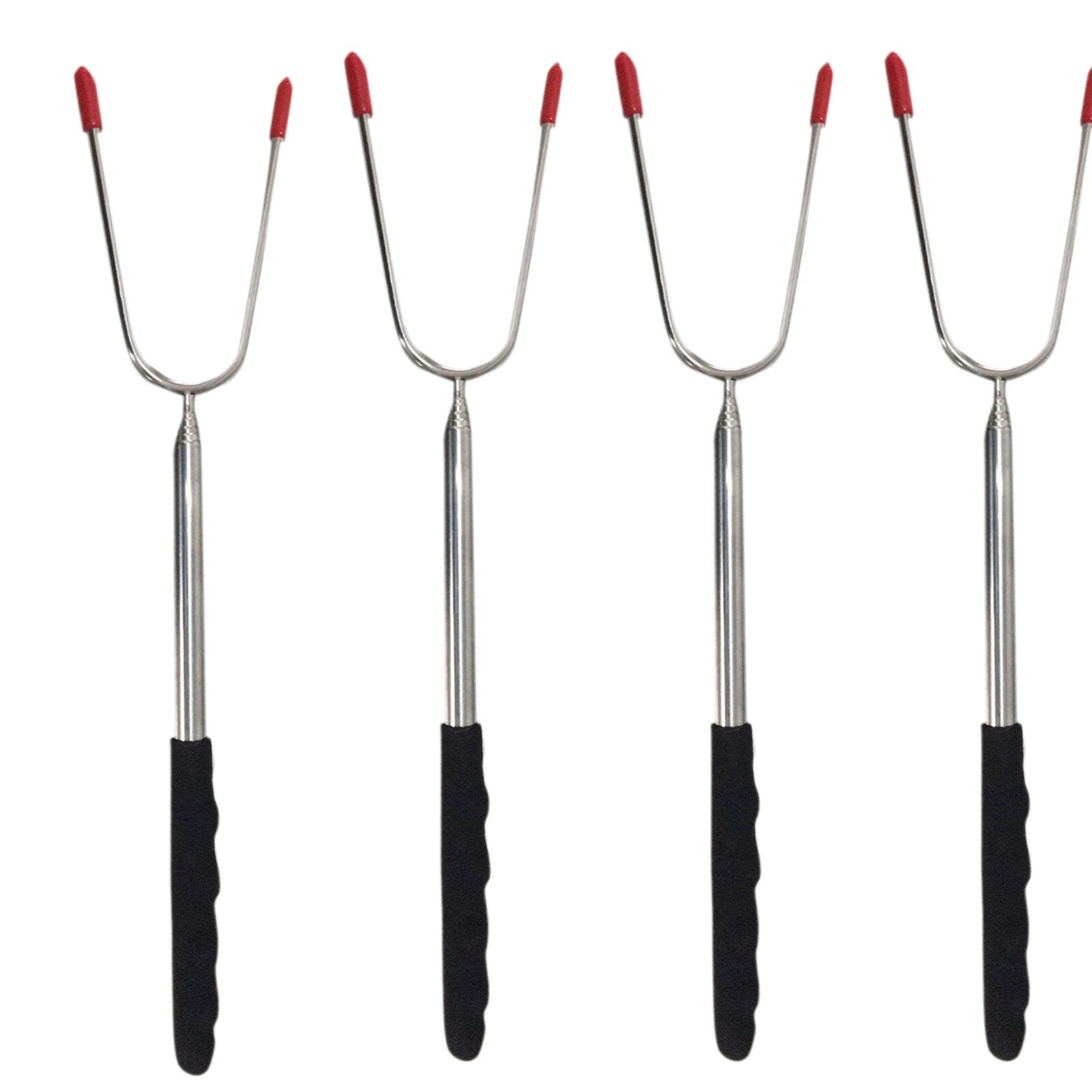 Stainless Steel Grilled Meat Barbecue Fork Fruit Fork Dessert Fork BBQ Tool Meat Forks Cooking BBQ Motor Automatic Outdoor #41: BK