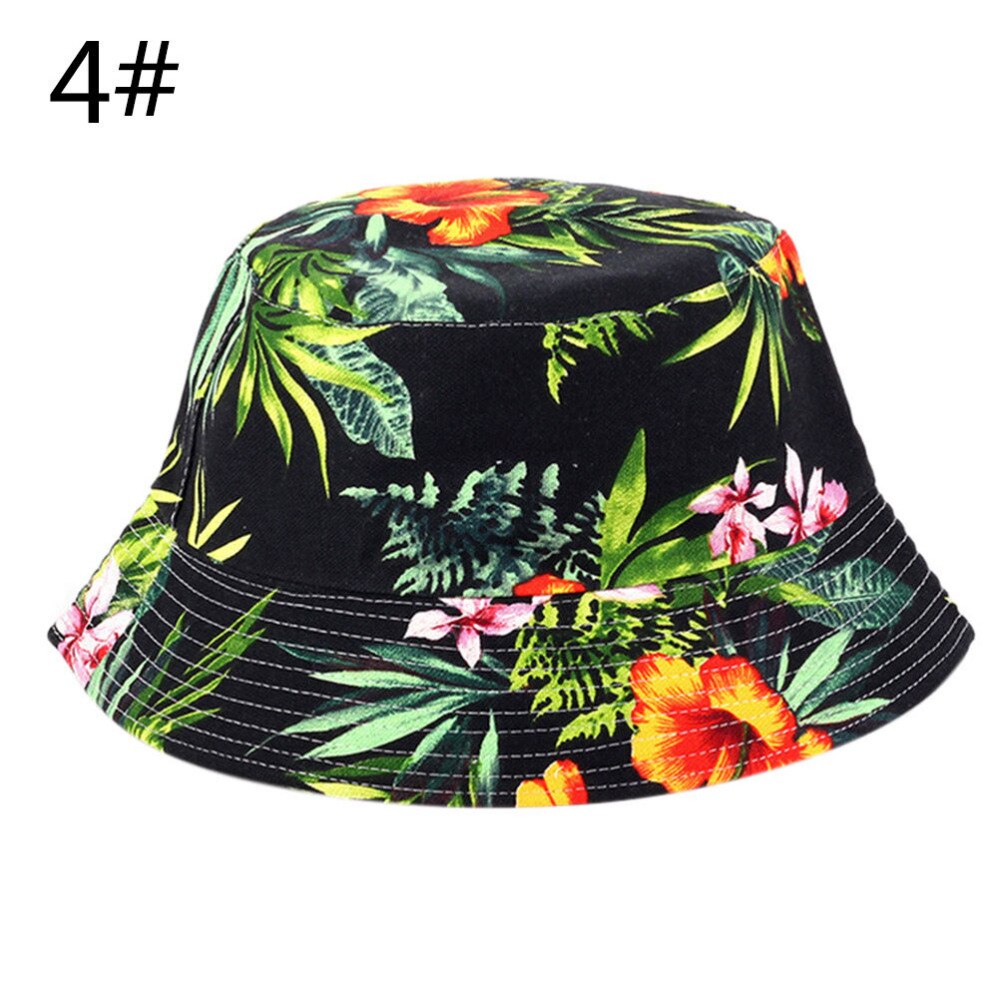 Summer Floral Sun Hat Bucket Funny Summer Novelty Beach Outdoor Cap Fishing Hats Sun Protetion for Men Women