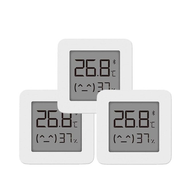 Xiaomi Mijia Bluetooth Thermometer 2 Wireless Smart Electric Digital Hygrometer Thermometer Work with Mijia APP: 3Pcs
