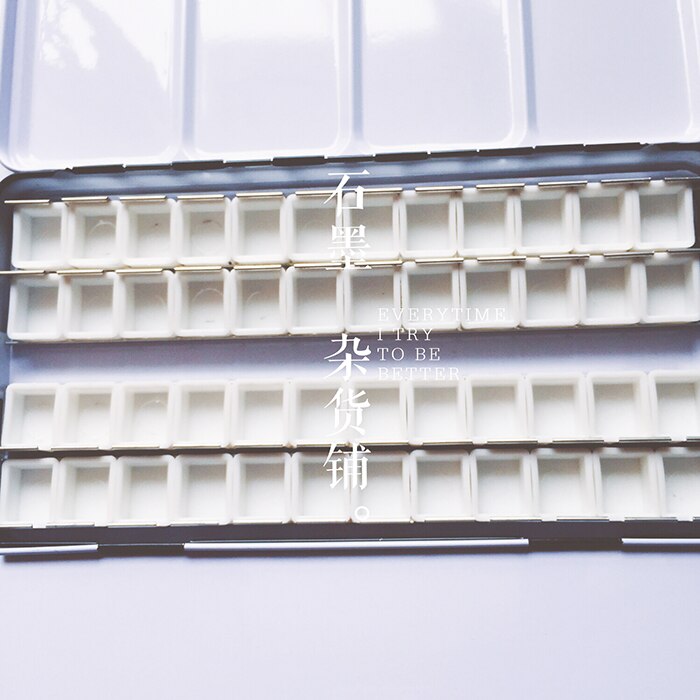 Japan import vandfarve dispenseringsboks palet windsor newton hvid nat akvarelboks, akvarel jernboks
