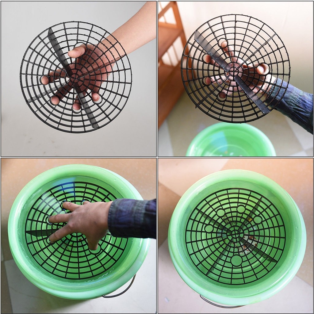 23cm Car Wash Grit Guard Insert Washboard Water Bucket Filter Scratch Dirt Filter