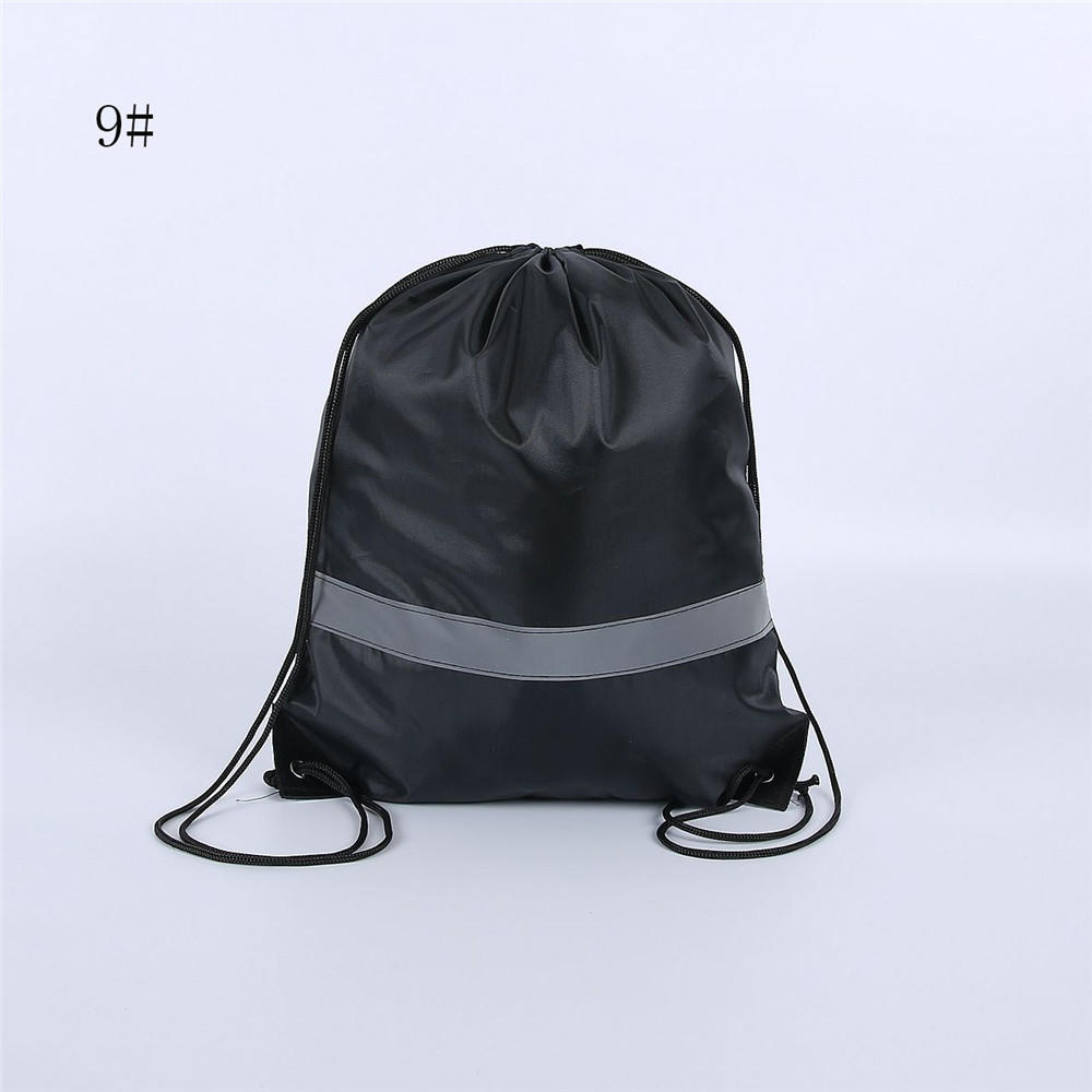 Zaino in nylon con coulisse zaino scuola di nuoto kit PE zaino per studenti sport impermeabile palestra viaggiare bambini adulti fitness: 9