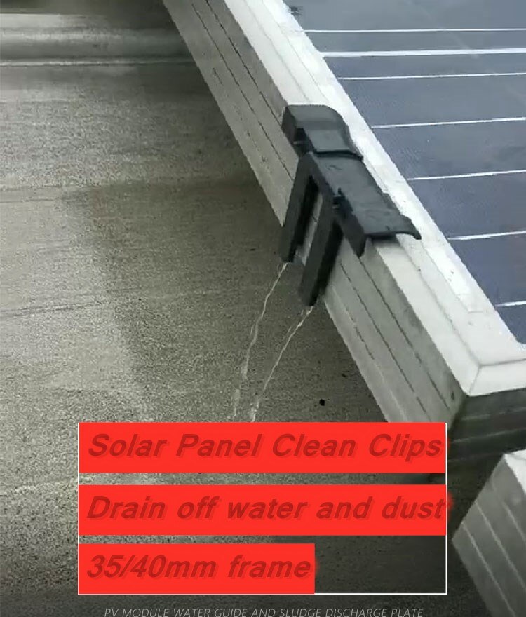 Clips de vidange d&#39;eau pour panneau solaire, 24 pièces, 35mm 40mm, Modules PV, Clips de nettoyage pour vidange d&#39;eau