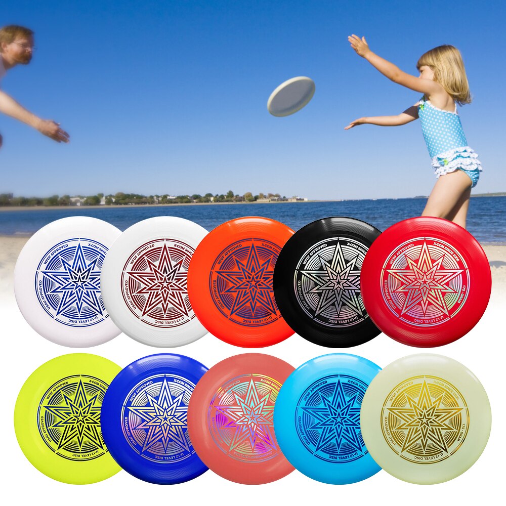 Flyvende disk udendørs spil strand fritid for børn legetøj voksen udendørs legetøjs sport 10.7 tommer 175g ultimativ disk konkurrence