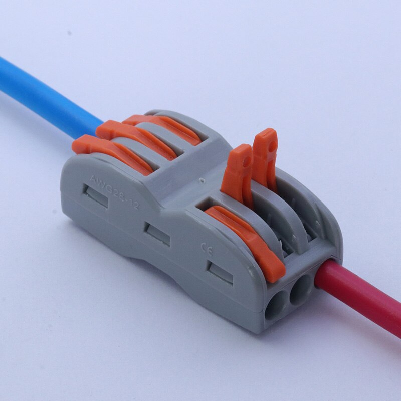 1PC SPL-2/3 Splitter Electronic Terminal Block Wire Connector Dual Conductor 2pin/3pin Cable Splice Adapter