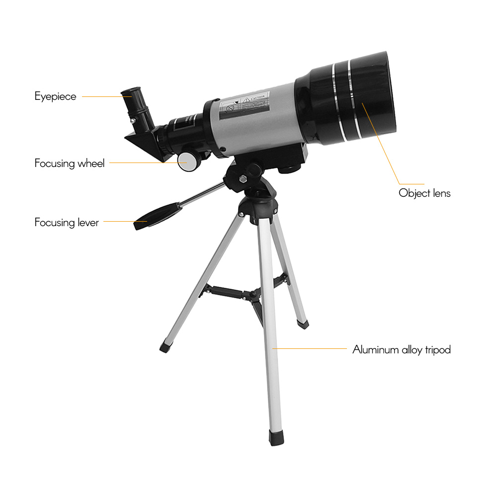 15X-150X 70mm Große Blende Brechenden astronomisch Monokulare Teleskop mit Stativ Okular Mond Filter für Stern Blickte